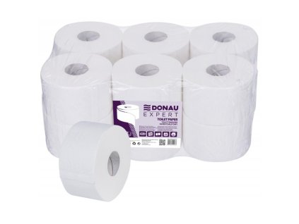 Toaletný papier 2-vrstvový DONAU EXPERT Jumbo, celulóza, 100m, 12ks