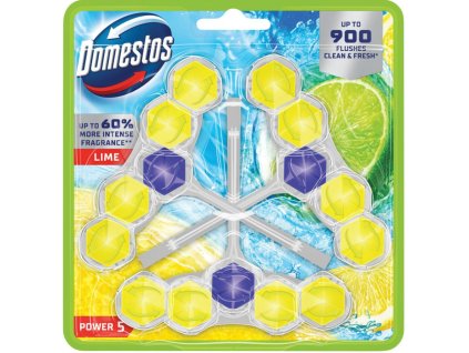 Domestos WC blok závesny Power 5 Lime 3x50g