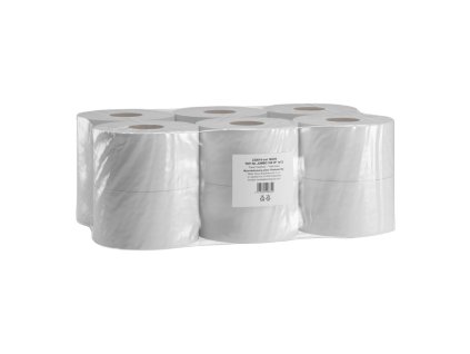 Toaletný papier 2-vrstvový, 18 cm, 100% celulóza, návin 100 m 12ks