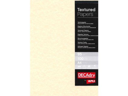 Štrukturovaný papier Pergamen šampanské, 95g, 100 hárkov