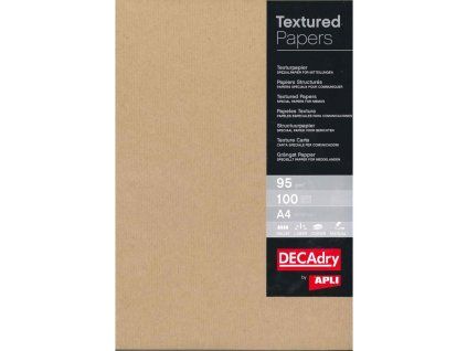 Štrukturovaný papier Kraft, 95g, 100 hárkov