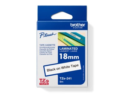 Samolepiaca páska Brother TZe-241 18 mm biela/čierna