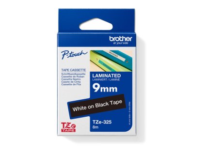 Samolepiaca páska Brother TZe-325 9 mm čierna/biela