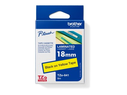 Samolepiaca páska Brother TZe-641 18 mm žltá/čierna