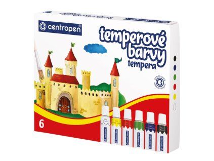 Temperové farby Centropen 6 farieb 12ml
