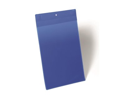 Magnetické vrecko na štítok 210 x 297 mm na výšku 10 ks modré