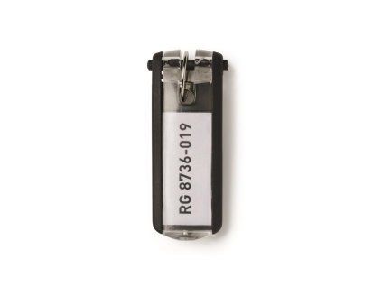 Menovky na kľúče DURABLE KEY CLIP čierne 6ks