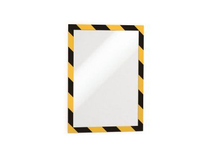 Samolepiaci Duraframe Security A4, žlto-čierny, bal.2 ks