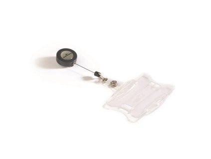 Visačka na plastovú kartu otvorená s kotúčom DURABLE 85x54mm 10ks