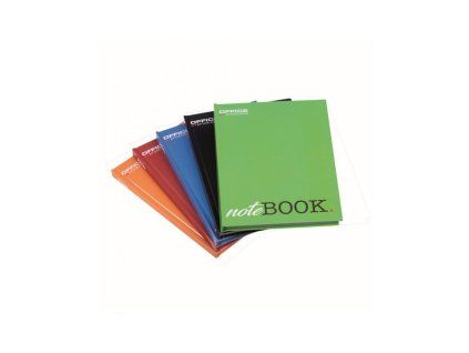 Záznamová kniha OFFICE PRODUCTS, A5, 96 listov, linajková, mix farieb