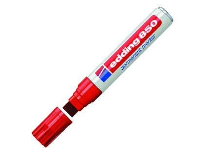Permanentný popisovač edding 850 červený