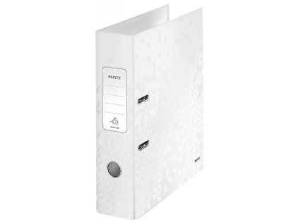 Zakladač pákový Leitz 180° WOW 8cm perleťovo biely
