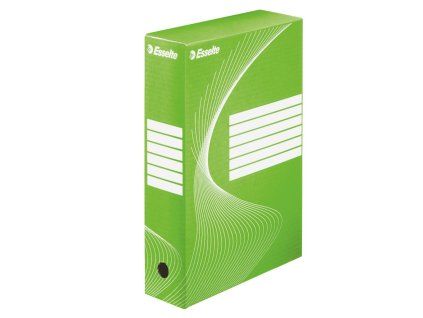 Archívny box Esselte 80mm zelený/biely