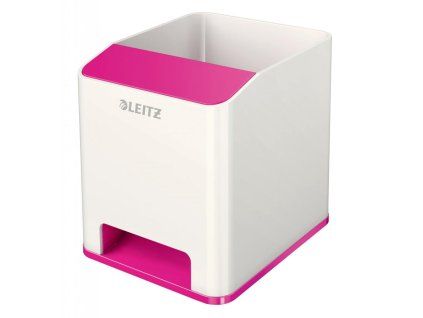 Stojan na perá hudobný Leitz WOW metalický ružový