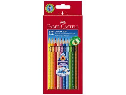 Farbičky akvarelové Faber Castell Color Grip 12 ks farebné