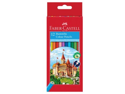 Farbičky Faber Castell drevené, 12 ks