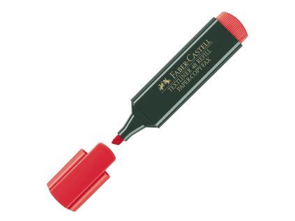 Zvýrazňovač FABER-CASTELL Textliner 1548 červený