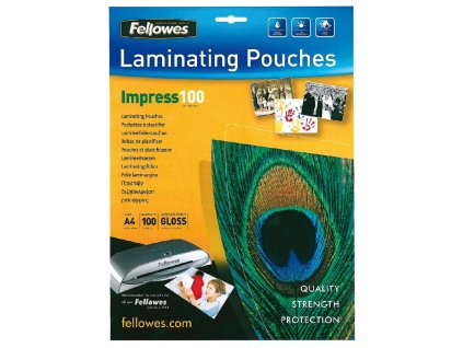 Laminovacie fólie Fellowes 216x303 A4 100mic