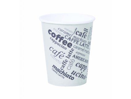 Papierový pohár 280ml ’M’ Coffee to go s motívom 50ks