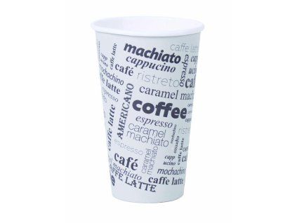 Papierový pohár 400ml Coffee to go s motívom 50ks