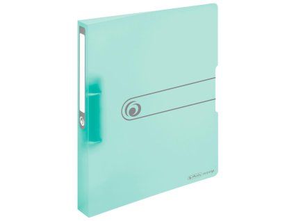 Zakladač 2-krúžkový Herlitz PP 2,5cm transparentný mint