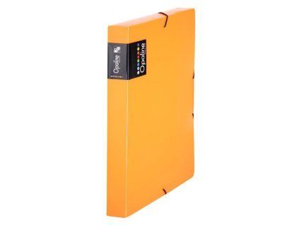 Plastový box s gumičkou Karton PP Opaline, oranžový