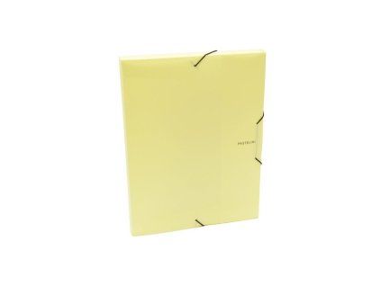 Plastový box s gumičkou Karton PP Pastelini žltý