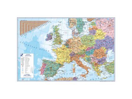 Podložka na stôl KARTON PP s mapou Európy 40x60cm