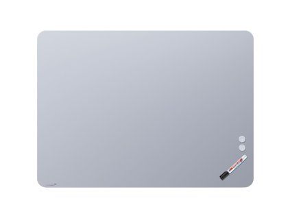 Tabuľa GLASSBOARD matná oblé rohy 90x120, modrá
