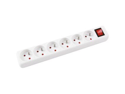 Predlžovací kábel Office Products so 6 zásuvkami s vypínačom 5m