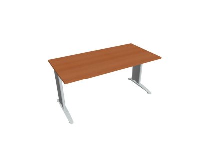 Pracovný stôl Flex, 160x75,5x80 cm, čerešňa/kov
