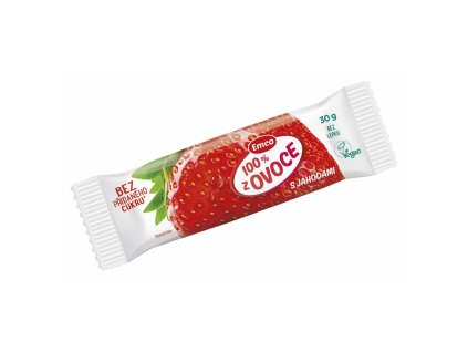 Tyčinka EMCO 100% z ovocia 30 g jahoda