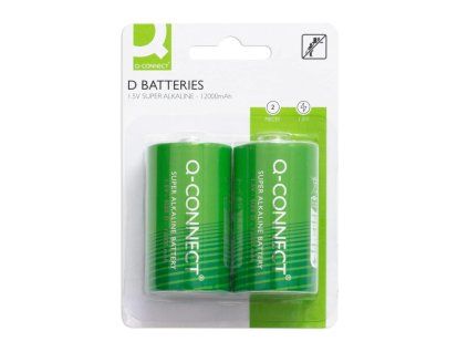Batéria Q-CONNECT, LR20, D, veľký monočlánok, 2 ks