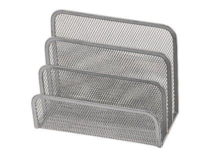 Drôtený stojan na listy 170x135x83mm strieborný