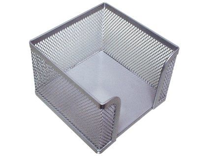 Drôtený stojan na blok ’kocka’ 95x80x95mm strieborný