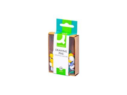 Pripináčiky Q-CONNECT 9mm mix farieb 120ks