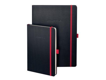 Zápisník CONCEPTUM Red Edition A4, linajkový čierno-červený
