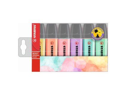 Sada zvýrazňovačov STABILO BOSS pastel 6S