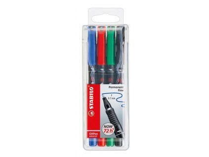 Sada popisovačov OHP STABILO universal F 842/4S