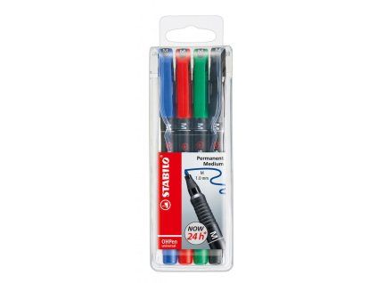Sada popisovačov OHP STABILO universal M 843/4S