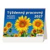 Stolový kalendár riadkový 21,1x14,8 cm - Týždenný s citátmi 2027