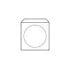 Obálky na CD 125x125 s okienkom 50 ks