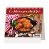 Stolový kalendár riadkový 17,1x13,9 cm - MiniMax Kuchárka pre všetkých 2027