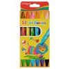 Olejové pastelky KEYROAD, 12 farieb