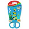 Školské nožnice KEYROAD, 12 cm, blister, motív Ryba, modré