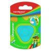 Strúhadlo KEYROAD plastové s dvomi otvormi, blister, mix farieb
