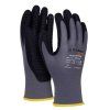 Rukavice pletené, polomáčané DONAU SAFETY Flex-Dotted, kat. II sivé veľ. 9