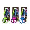 Nožnice s mäkkým úchopom DONAU NEON 17 cm, mix farieb, displej 6 ks