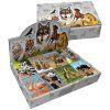 Miniblok DONAU Divé zvieratá, 3D, 40 listov, 6,4x8,25cm, mix motívov, display 80 ks