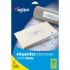 Etikety univerzálne na zakladače 60 x 190 mm Agipa A4 20 hárkov